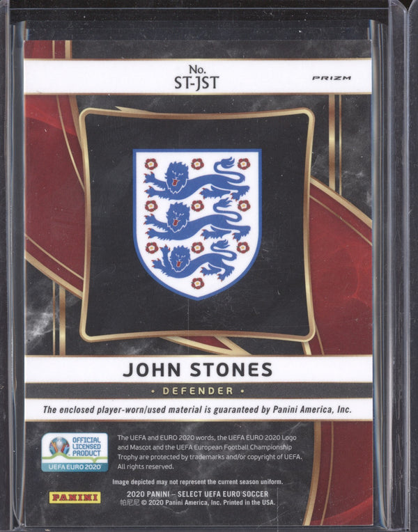 John Stones 2020 Panini Select Euro ST-JST Stars Relics