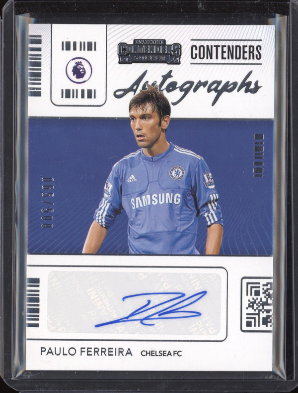 Paulo Ferreira 2021-22 Panini Chronicles Soccer CA-PFR Contenders Auto 65/500