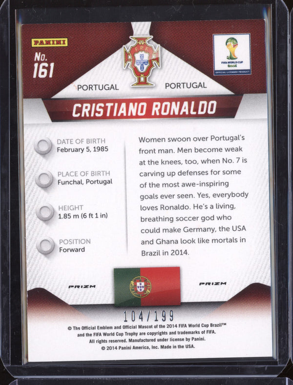 Cristiano Ronaldo 2014 Panini Prizm World Cup 161 Blue 104/199