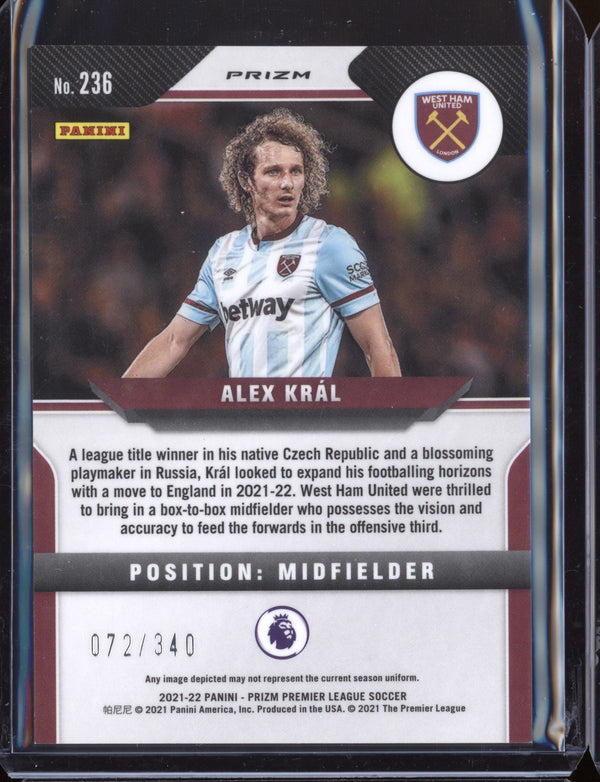 Alex Kral 2021-22 Panini Prizm Premier League Blue 72/340