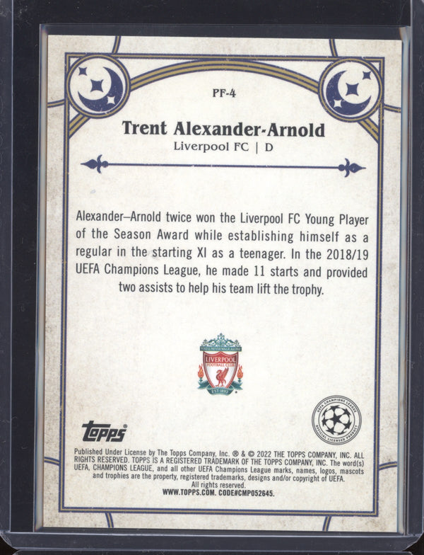 Trent Alexander-Arnold 2022 Toops Merlin PF-4 Prophecy Fulfilled