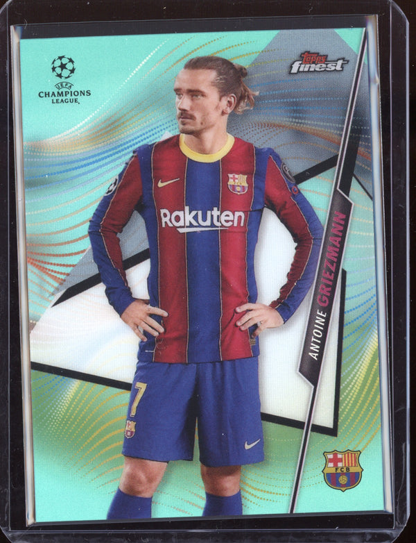 Antoine Griezmann 2021 Topps Finest Champions League Aqua Refractor 73/75