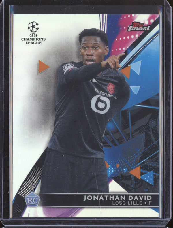 Jonathan David 2021-22 Topps Finest UCL 4 Refractor RC