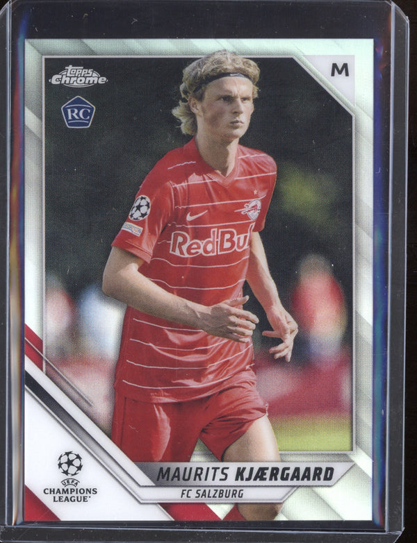 Maurits Kjaergaard 2021/22 Topps Chrome UEFA Champions League Refractor RC