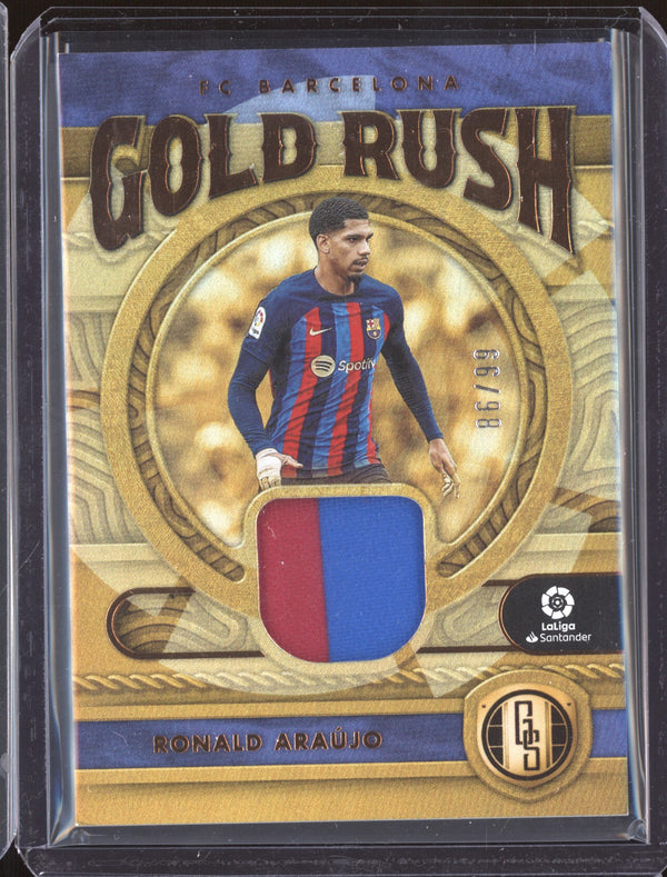 Ronald Araujo 2022-23 Panini Chronicles Soccer GR-RAJ Gold Rush Patch 86/99