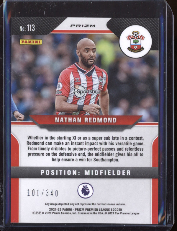 Nathan Redmond 2021-22 Panini Prizm Premier League Blue 100/340