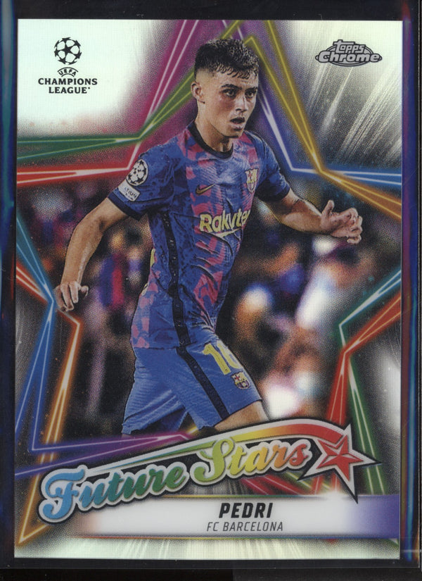 Pedri 2021/22 Topps Chrome UCL Future Stars