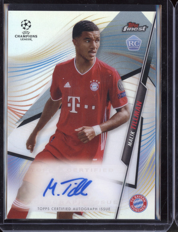 Malik Tillman 2021 Topps Finest Champions League Autograph RC