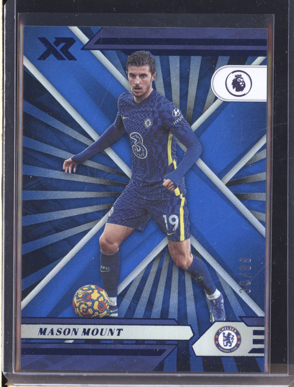 Mason Mount 2021-22 Panini Chronicles Soccer 107 XR Blue 30/99