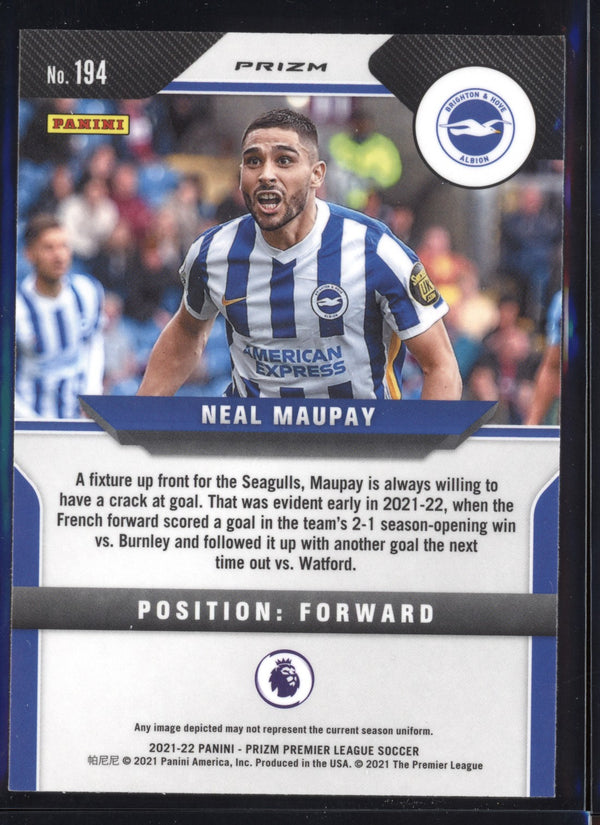 Neal Maupay 2021-22 Panini Prizm Premier League Hyper