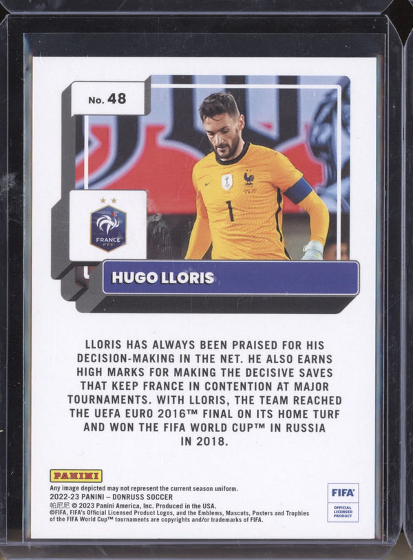 Hugo Lloris 2022-23 Panini Donruss Soccer 48 Blue 3/49