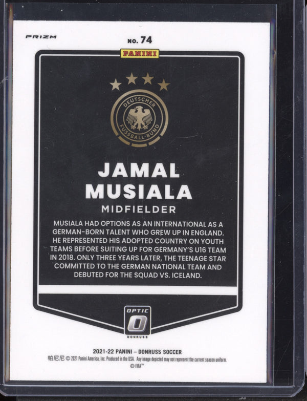 Jamal Musiala 2021 Panini Donruss Optic Soccer Holo