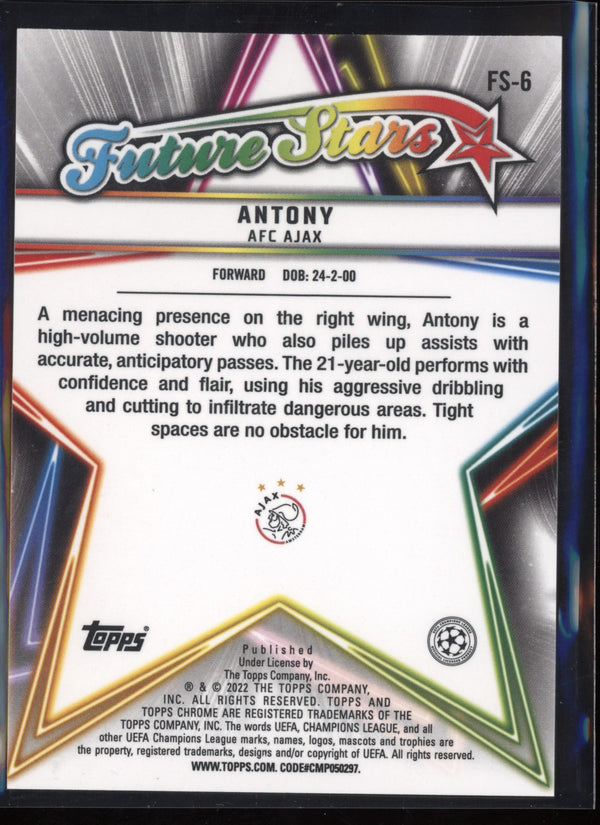 Antony 2021/22 Topps Chrome UCL Future Stars