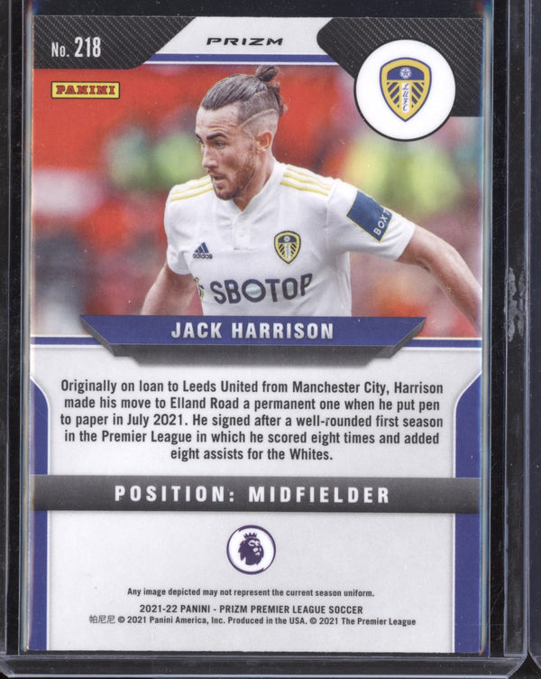 Jack Harrison 2021-22 Panini Prizm Premier League MultiColour Prizm