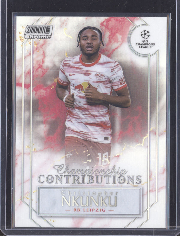 Christopher Nkunku 2021-22 Topps Stadium Club Chrome UCL CC-CK Championship Contributions