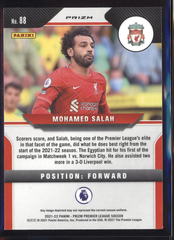 Mohamed Salah 2021-22 Panini Prizm Premier League Hyper