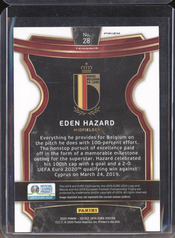 Eden Hazard 2020 Panini Select Euro 28 Terrace Silver