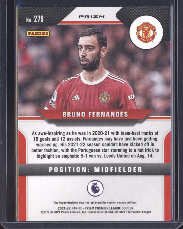 Bruno Fernandes 2021-22 Panini Prizm Premier League MultiColour Prizm