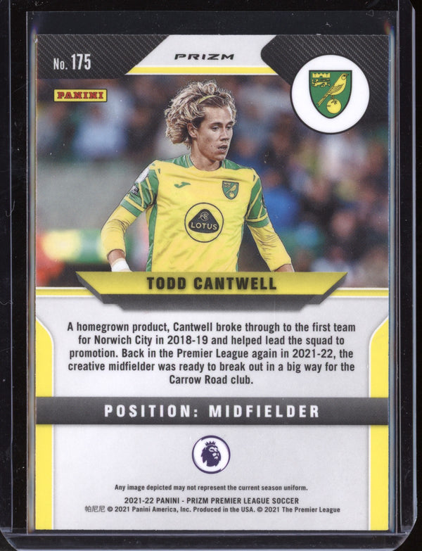 Todd Cantwell 2021-22 Panini Prizm Premier League Pink