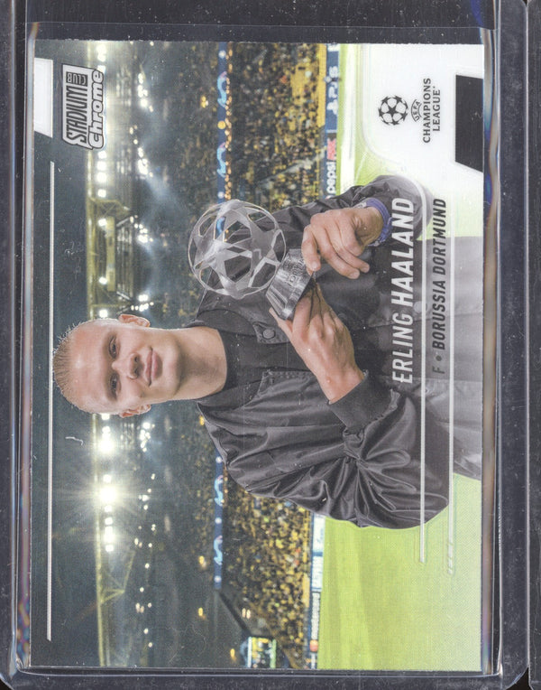 Erling Haaland 2021-22 Topps Stadium Club Chrome UCL 46 Refractor