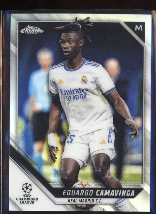 Eduardo Camavinga 2021/22 Topps Chrome UEFA Champions League Refractor