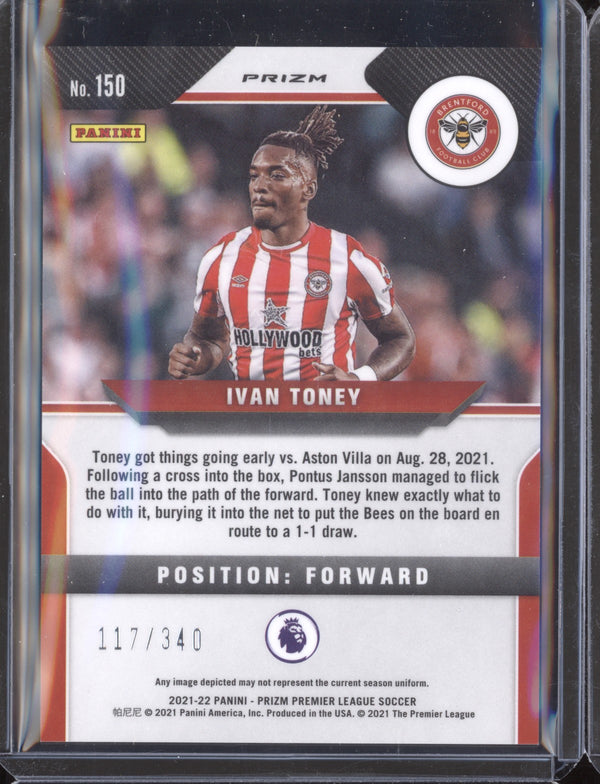 Ivan Toney 2021-22 Panini Prizm PL 150 Blue RC 117/340