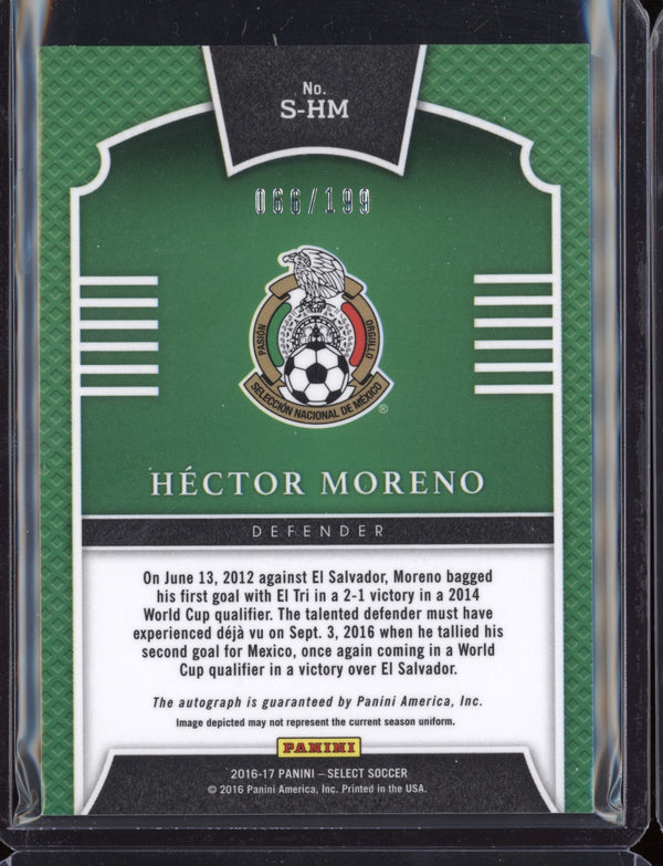 Hector Moreno 2016 Panini Select Soccer Signatures 66/199