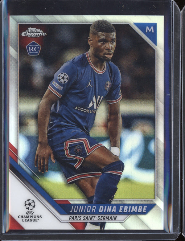 Junior Dina Ebimbe 2021/22 Topps Chrome UEFA Champions League Refractor RC