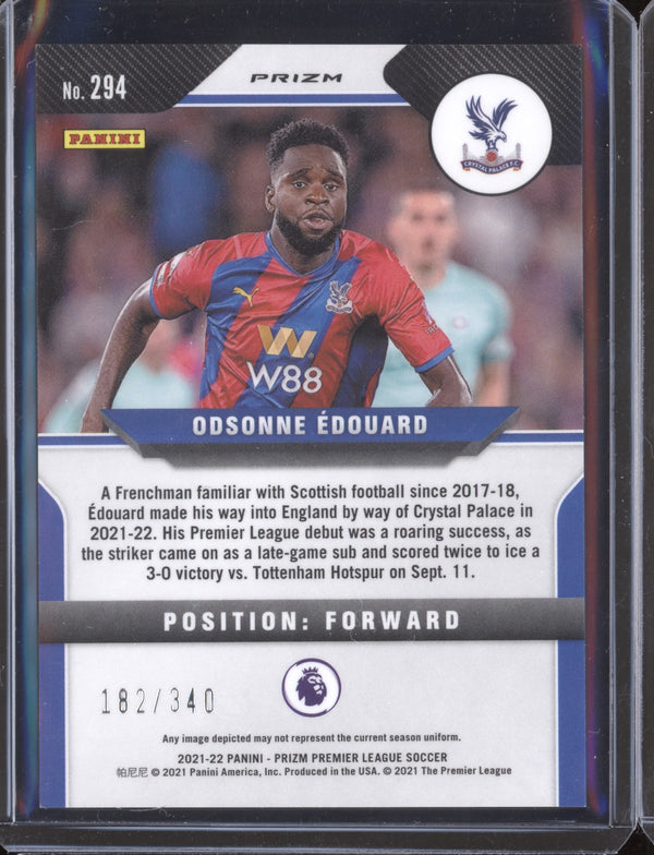 Odsonne Edouard 2021-22 Panini Prizm PL 294 Blue RC 182/340