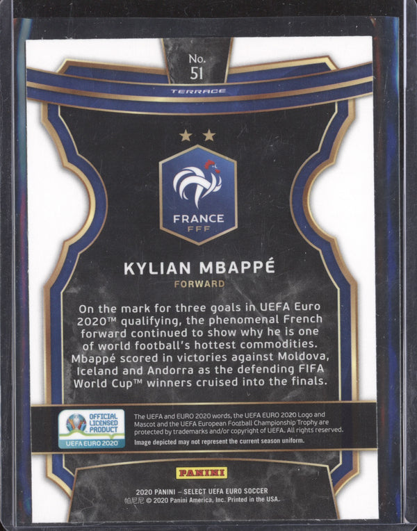 Kylian Mbappe 2020 Panini Select Euro 51