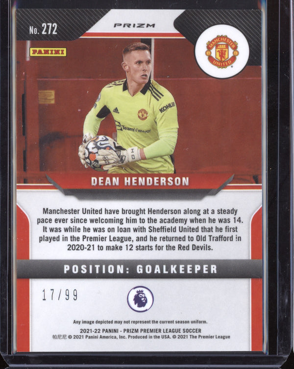 Dean Henderson 2021-22 Panini Prizm Premier League Purple Prizm 17/99