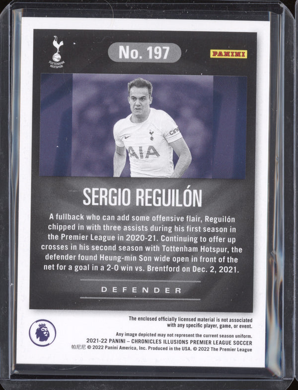 Sergio Reguilon 2021-22 Panini Chronicles Soccer Illusions Premier League Mem 15/199
