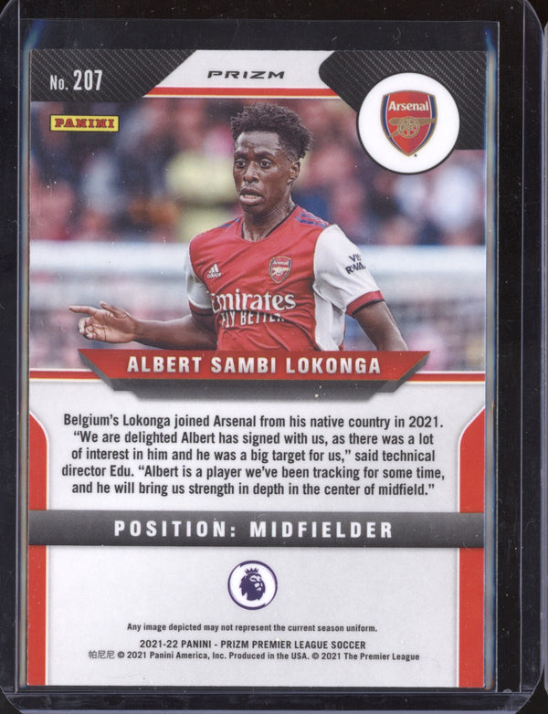 Albert Sambi Lokonga 2021/22 Panini Prizm Silver RC