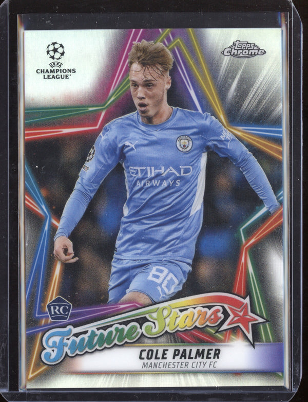 Cole Palmer 2021/22 Topps Chrome UEFA Champions League Future Stars RC