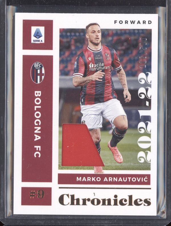 Marko Arnautovic 2021-22 Panini Chronicles Soccer Chronicles Serie A Mem 116/500