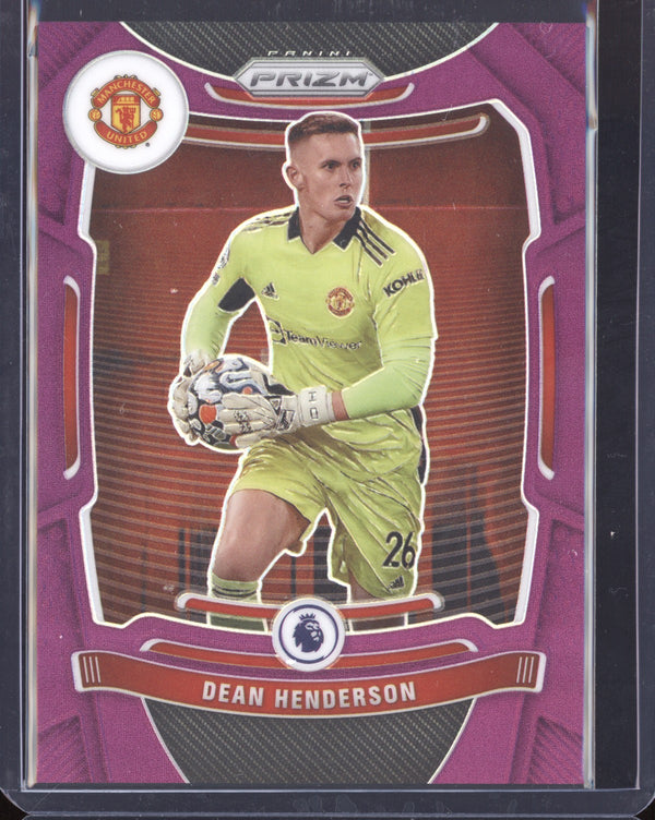 Dean Henderson 2021-22 Panini Prizm Premier League Purple Prizm 38/99