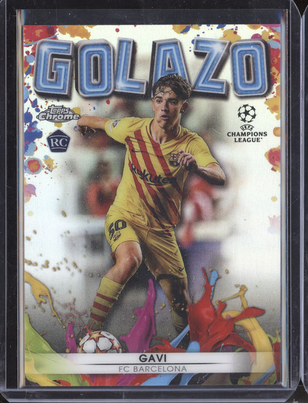 Gavi 2021-22 Topps Finest UCL G-10 Golazo RC