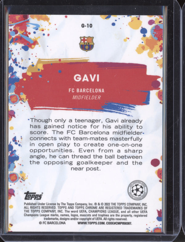 Gavi 2021-22 Topps Finest UCL G-10 Golazo RC