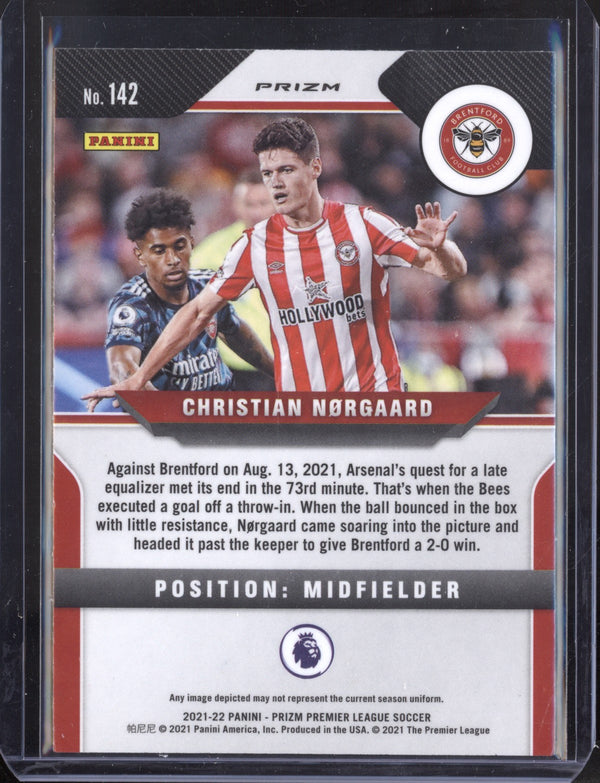 Christian Norgaard 2021/22 Panini Prizm Silver RC