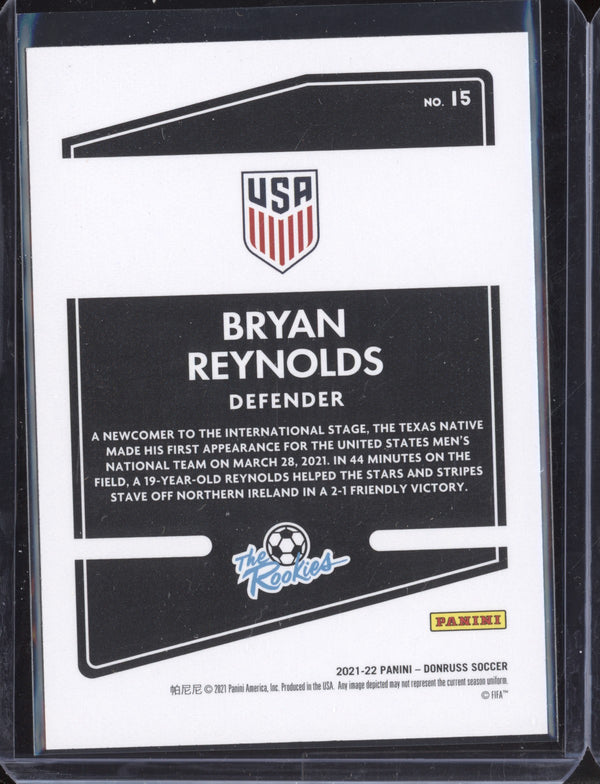 Bryan Reynolds 2021-22 Panini Donruss Road to Qatar 15 The Rookies Press Proof RC