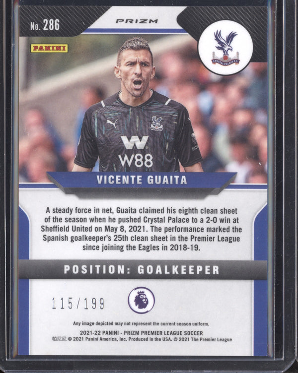 Vicente Guaita 2021-22 Panini Prizm Premier League Red Prizm 115/199