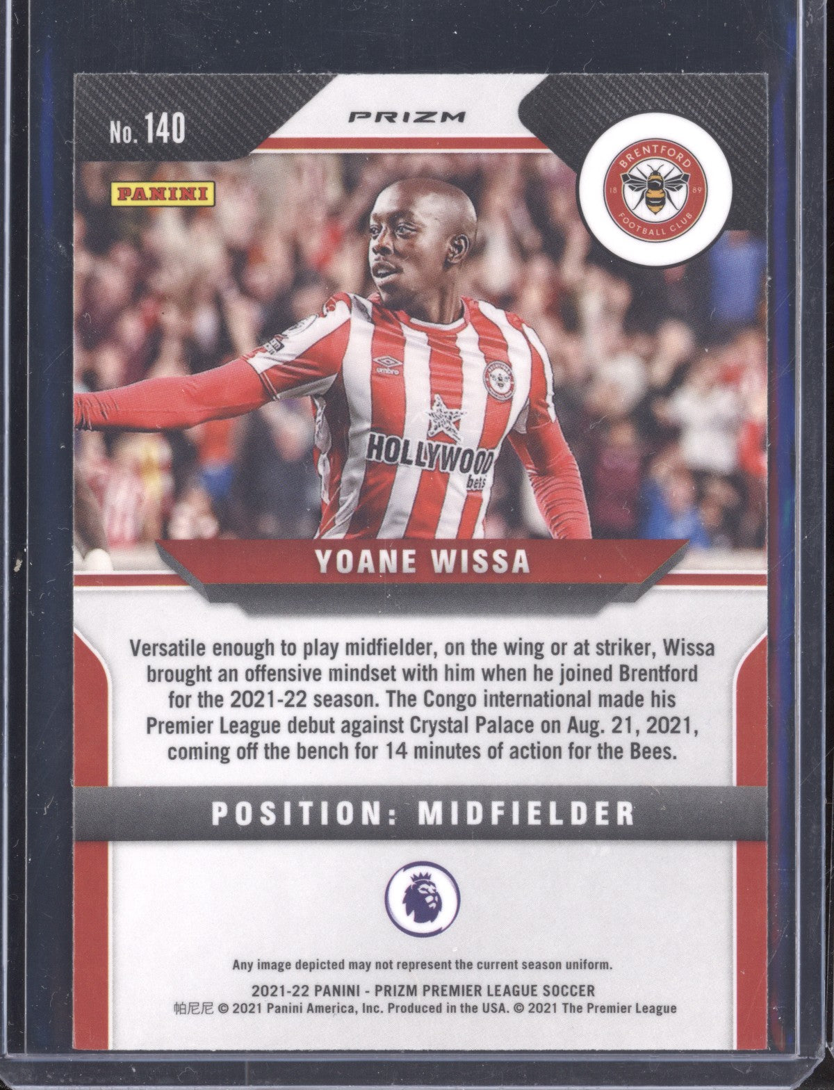 Yoane Wissa 2021-22 Panini Prizm PL 140 Pink RC