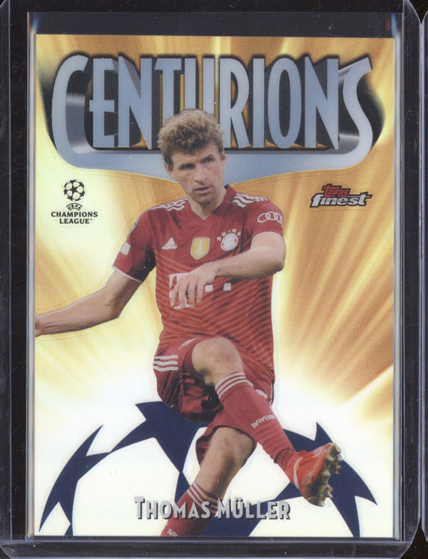 Thomas Muller 2021-22 Topps Finest UCL TC-3 Centurions