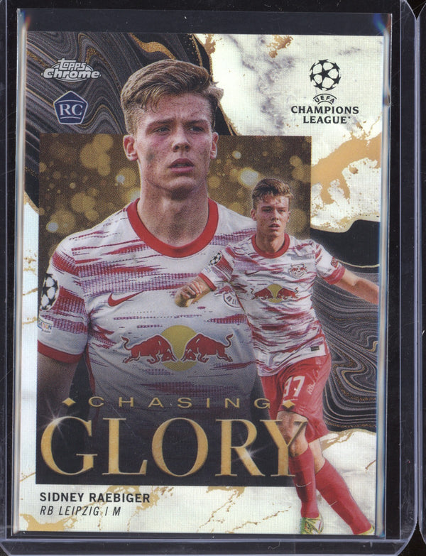 Sidney Raebiger 2021/22 Topps Chrome UEFA Champions League Chasing Glory RC