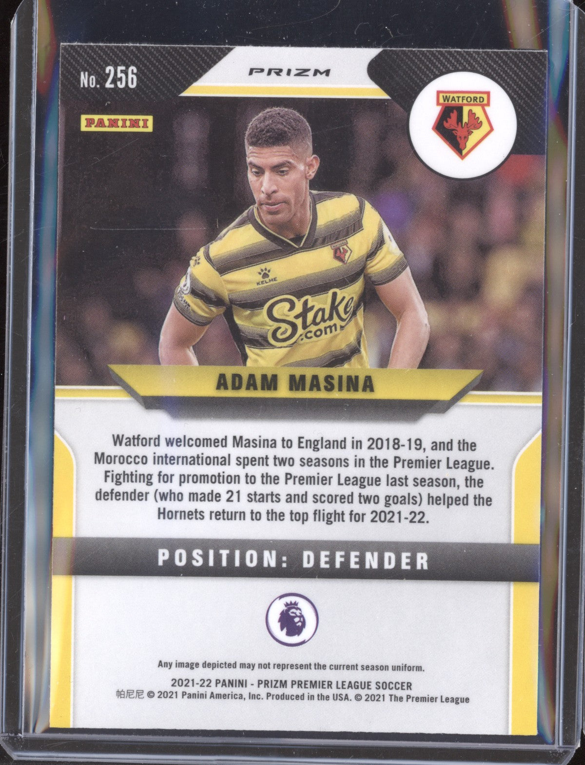 Adam Masina 2021-22 Panini Prizm PL 256 Pink RC