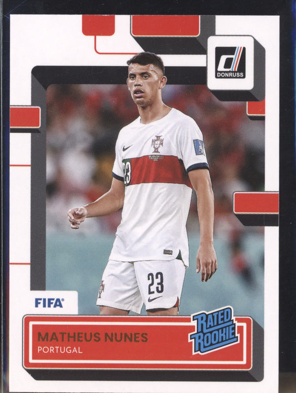 Matheus Nunes 2022-23 Panini Donruss Soccer 188 Rated Rookie RC