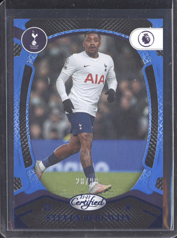 Steven Bergwijn 2021-22 Panini Chronicles Soccer Certified Mirror Blue  28/99