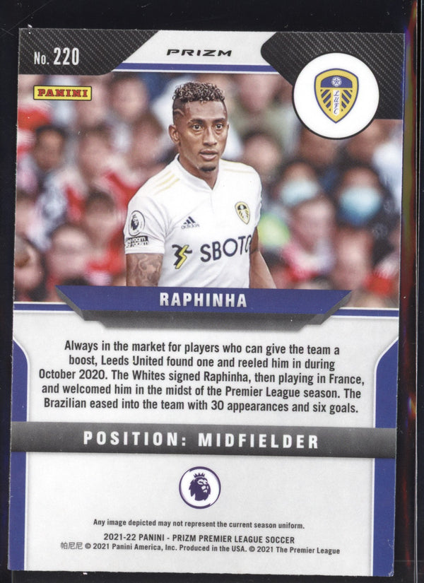 Raphinha 2021-22 Panini Prizm Premier League Multicolor