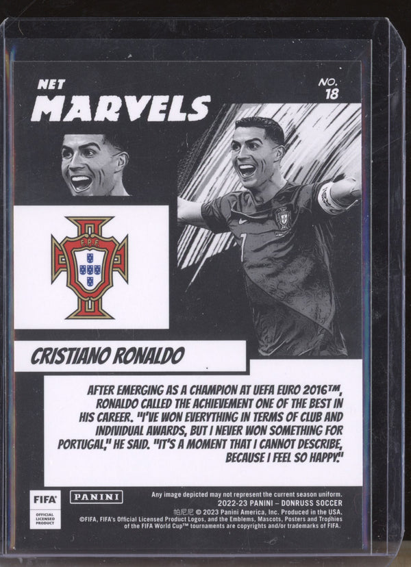 Cristiano Ronaldo 2022-23 Panini Donruss Soccer 18 Net Marvels