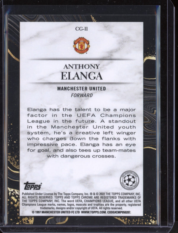 Anthony Elanga 2021/22 Topps Chrome UEFA Champions League Chasing Glory RC